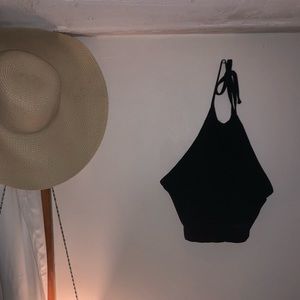 Halter necked tank top